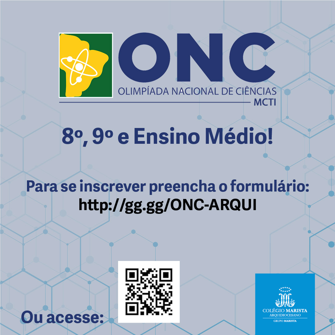 Olimpíada Nacional de Ciências com inscrições abertas